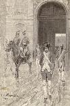 Napoleon in 1784 as a Cadet at the Military School at Paris-Andre Castaigne-Art Print