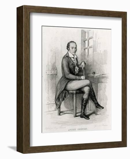 Andre Chenier (Johannot)-Tony Johannot-Framed Art Print