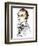 André de Chénier - colour caricature of French poet-Neale Osborne-Framed Giclee Print