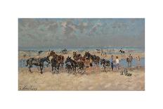 Les Petits Cheveaux, Beau Temps-Andre Hambourg-Mounted Premium Giclee Print