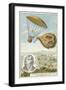Andre-Jacques Garnerin Descending from a Balloon by Parachute, 1797-null-Framed Giclee Print