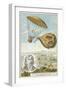 Andre-Jacques Garnerin Descending from a Balloon by Parachute, 1797-null-Framed Giclee Print