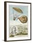 Andre-Jacques Garnerin Descending from a Balloon by Parachute, 1797-null-Framed Giclee Print