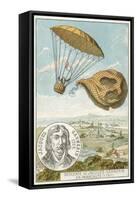 Andre-Jacques Garnerin Descending from a Balloon by Parachute, 1797-null-Framed Stretched Canvas