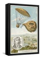 Andre-Jacques Garnerin Descending from a Balloon by Parachute, 1797-null-Framed Stretched Canvas