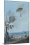 Andre-Jacques Garnerin Descending in Parachute-null-Mounted Giclee Print