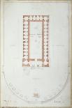 Plan of the Temple of Solomon in Jerusalem, Mid 19th Century-Andre Lenoir-Stretched Canvas