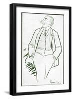 André Messager caricature by-Leonetto Cappiello-Framed Premium Giclee Print