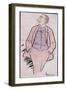 André Messager caricature by-Leonetto Cappiello-Framed Premium Giclee Print