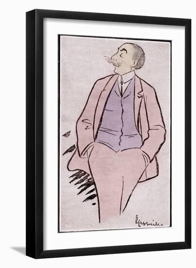 André Messager caricature by-Leonetto Cappiello-Framed Premium Giclee Print