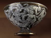 Art Deco Bowl with Pedestal Decorated with Intertwined Anthropomorphic Figures, 1907-1909, Ceramic-Andre Metthey-Giclee Print