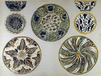 Studies for Ceramic Plates and Cups with Plant Motifs Decorations, 1907-1909-Andre Metthey-Giclee Print