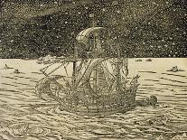 Sailors Following Northern Route, Engraving from Universal Cosmology-Andre Thevet-Giclee Print