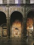 Glimpse of the Left Aisle with Piccolomini Altar, 1481-1485-Andrea Bregno-Framed Stretched Canvas