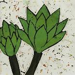 Teal Batik Botanical VI-Andrea Davis-Art Print