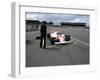 Andrea De Cesaris in a Mclaren-Cosworth MP4, British Grand Prix, Silverstone, 1981-null-Framed Photographic Print