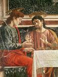 The Last Supper, Detail of Judas, Christ and St. John, 1447 (Fresco) (Detail of 85172)-Andrea Del Castagno-Giclee Print