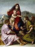 The Virgin and Child between Saint Matthew and an Angel, 1522.-Andrea del Sarto-Giclee Print