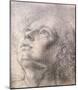 Andrea del Verrocchio (Angel head) Art Poster Print-null-Mounted Poster