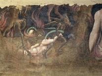 The Triumph of Death, Detail of a Devil Carrying Away a Sinner Into Hell, 1348-Andrea Di Cione Orcagna-Framed Giclee Print