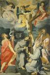 Altarpiece Depicting the Saints Baptist, Francis, Bernard and Paul in Ecstasy-Andrea Lilio-Stretched Canvas