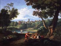 Landscape with Women at a Well-Andrea Locatelli-Giclee Print