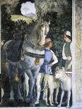 Horse, Mastiffs and Grooms of Count Ludovico Gonzaga, Detail from Meeting Wall-Andrea Mantegna-Giclee Print