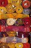 Morocco, Marrakech, Textiles and Fabrics in a Souk-Andrea Pavan-Photographic Print