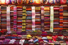 Morocco, Marrakech, Textiles and Fabrics in a Souk-Andrea Pavan-Photographic Print