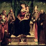 The Virgin and Child Enthroned with Saints-Andrea Sabatini-Giclee Print