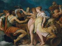 Jupiter Seducing Callisto, C. 1550-Andrea Schiavone-Framed Giclee Print