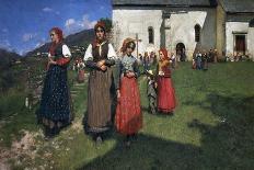 The End of Mass (Zoldo Alto), Ca 1897-Andrea Tavernier-Laminated Giclee Print