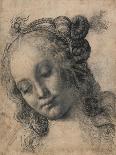 Head of a Woman-Andrea Verrocchio-Framed Art Print