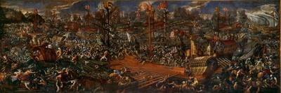 The Battle of Lepanto-Andrea Vicentino-Framed Stretched Canvas