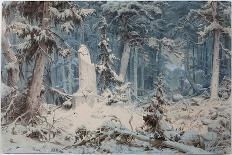 Snowy Forest, 1835-Andreas Achenbach-Giclee Print