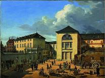 The Academy Courtyard (The Old Academy in Düsseldor), 1831-Andreas Achenbach-Giclee Print
