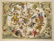 Map of the Christian Constellations as Depicted by Julius Schiller, from the Celestial Atlas-Andreas Cellarius-Giclee Print