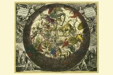 An astronomer, detail from a map of the planets, 1660-1661-Andreas Cellarius-Giclee Print