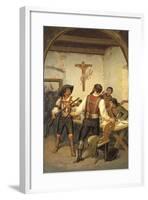 Andreas Hofer Captured by French, Tyrolean Uprising-null-Framed Giclee Print