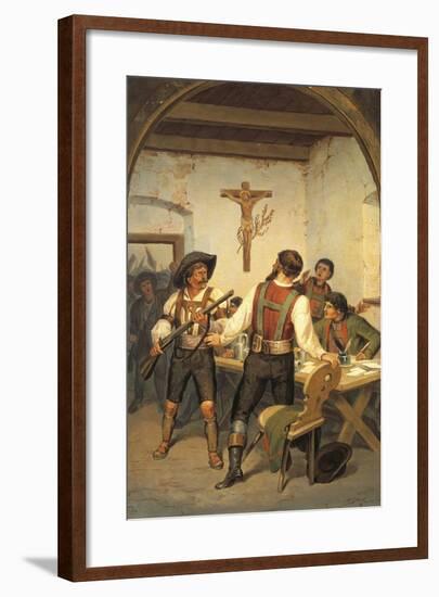 Andreas Hofer Captured by French, Tyrolean Uprising-null-Framed Giclee Print