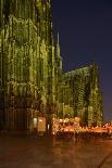 Germany, North Rhine-Westphalia, Cologne, Place Roncalli, Christmas Fair and Cologne Cathedral-Andreas Keil-Photographic Print