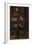 Andreas Reading, 1882-83 (Oil on Cardboard)-Edvard Munch-Framed Giclee Print