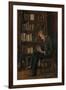 Andreas Reading, 1882-83 (Oil on Cardboard)-Edvard Munch-Framed Giclee Print