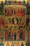 The Ascension of Christ with the Hetoimasia, 15th Century-Andreas Ritzos-Framed Stretched Canvas