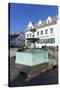 Andreasbrunnen Fountain and Deidesheimer Hof Hotel-Marcus Lange-Stretched Canvas