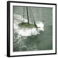 Andree Expedition to the North Pole, Bergen (Norway), a Fishing Boat, 1897-Leon, Levy et Fils-Framed Photographic Print