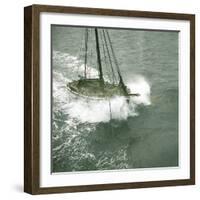 Andree Expedition to the North Pole, Bergen (Norway), a Fishing Boat, 1897-Leon, Levy et Fils-Framed Photographic Print