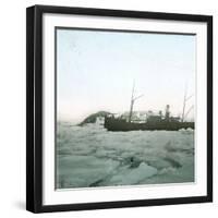 Andree Expedition to the North Pole, Spitsbergen, Arrival of the "Virgo" in Virgo-Bay-Leon, Levy et Fils-Framed Photographic Print