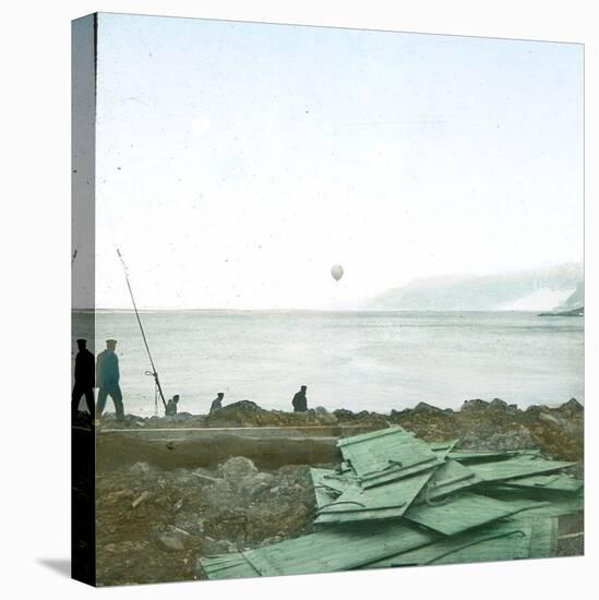 Andree Expedition to the North Pole, Spitsbergen, Departure of the Balloon, July 11, 1897, 2H30-Leon, Levy et Fils-Stretched Canvas