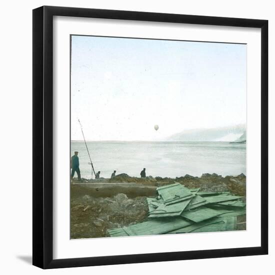 Andree Expedition to the North Pole, Spitsbergen, Departure of the Balloon, July 11, 1897, 2H30-Leon, Levy et Fils-Framed Photographic Print